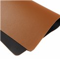 Placemat, black/brown colour, leather imitation, 46x33cm