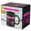 Mug Boss Bitch, black color, 8x8x9.5cm, 500ml