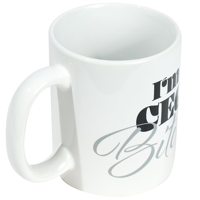 Mug Ceo-Bitch, white color, 8x8x9.5cm, 500ml