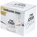 Mug Ceo-Bitch, white color, 8x8x9.5cm, 500ml