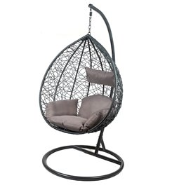 Hanging chair Gabro I, dark grey, H195, D105cm