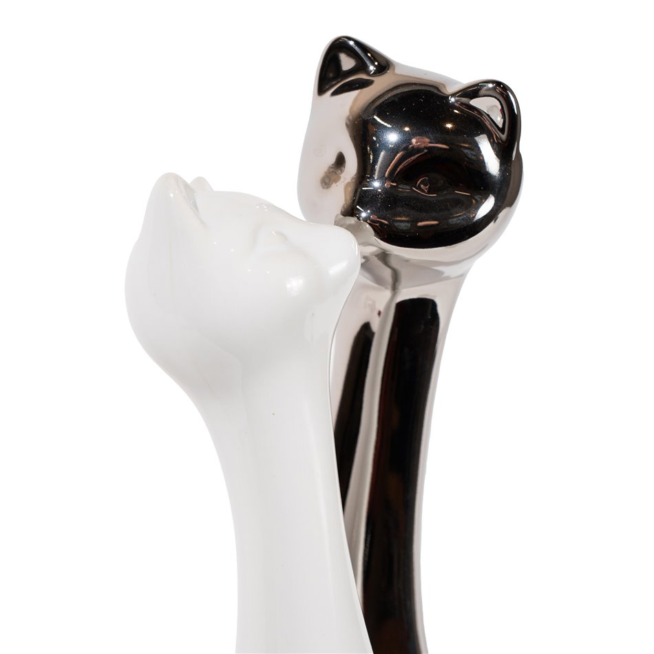 Декоративная фигура Cat Flores, керамика, 30x12x9cm