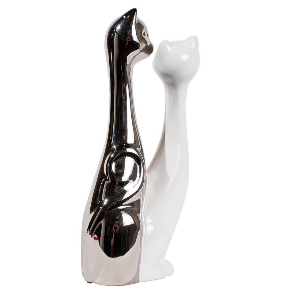 Декоративная фигура Cat Flores, керамика, 30x12x9cm