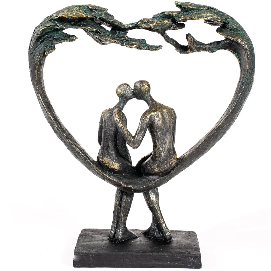 Dekoratiivkuju Heart Kiss under Tree, 30x26.5x8.5cm