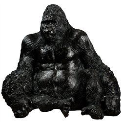 Decor Orangutan, black, 92x85x64cm