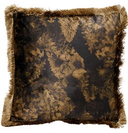 Cushion Flowers Black, 15x45x45cm
