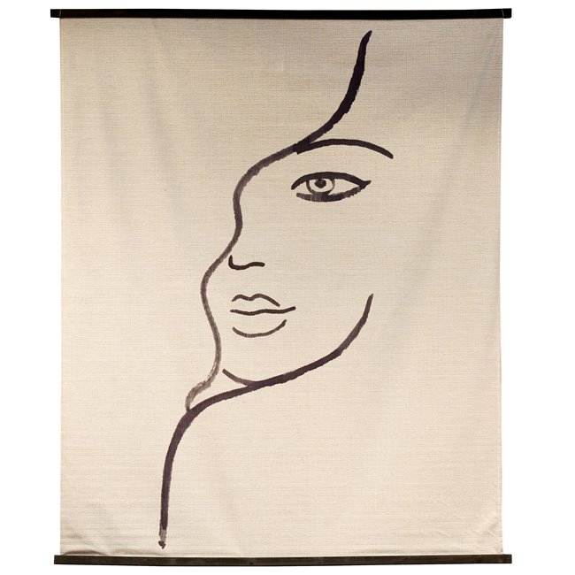 Wall hanging  Face Black II, 170x167x2cm