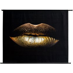 Wall hanging Glamour Kiss Gold, 146x110cm