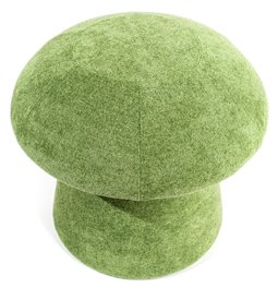 Stool Mushroom 14B, green color, D45.5x43cm