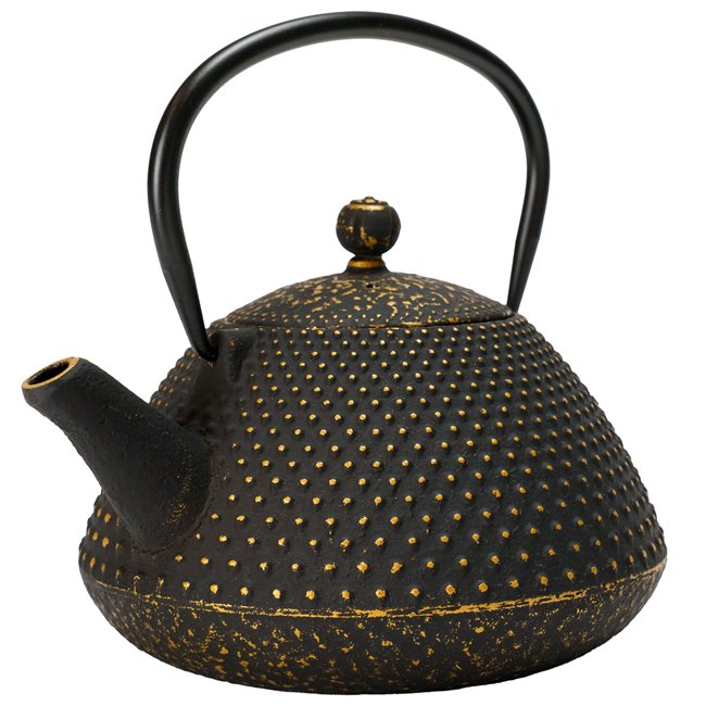 Чайник Flower, brown, чугун, 0.8L, H10.5xD16.5cm