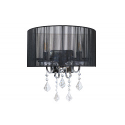 Seinalamp MARI, must, E14 2x40W, H36x35cm