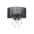 Wall lamp MARI, black colour, E14 2x40W, H36x35cm