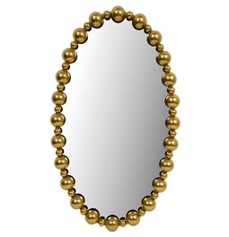 Mirror Balme oval, golden, H78x45x4.5cm