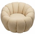 Armchair Delazo, cream color, H64xD93cm seat height 41cm