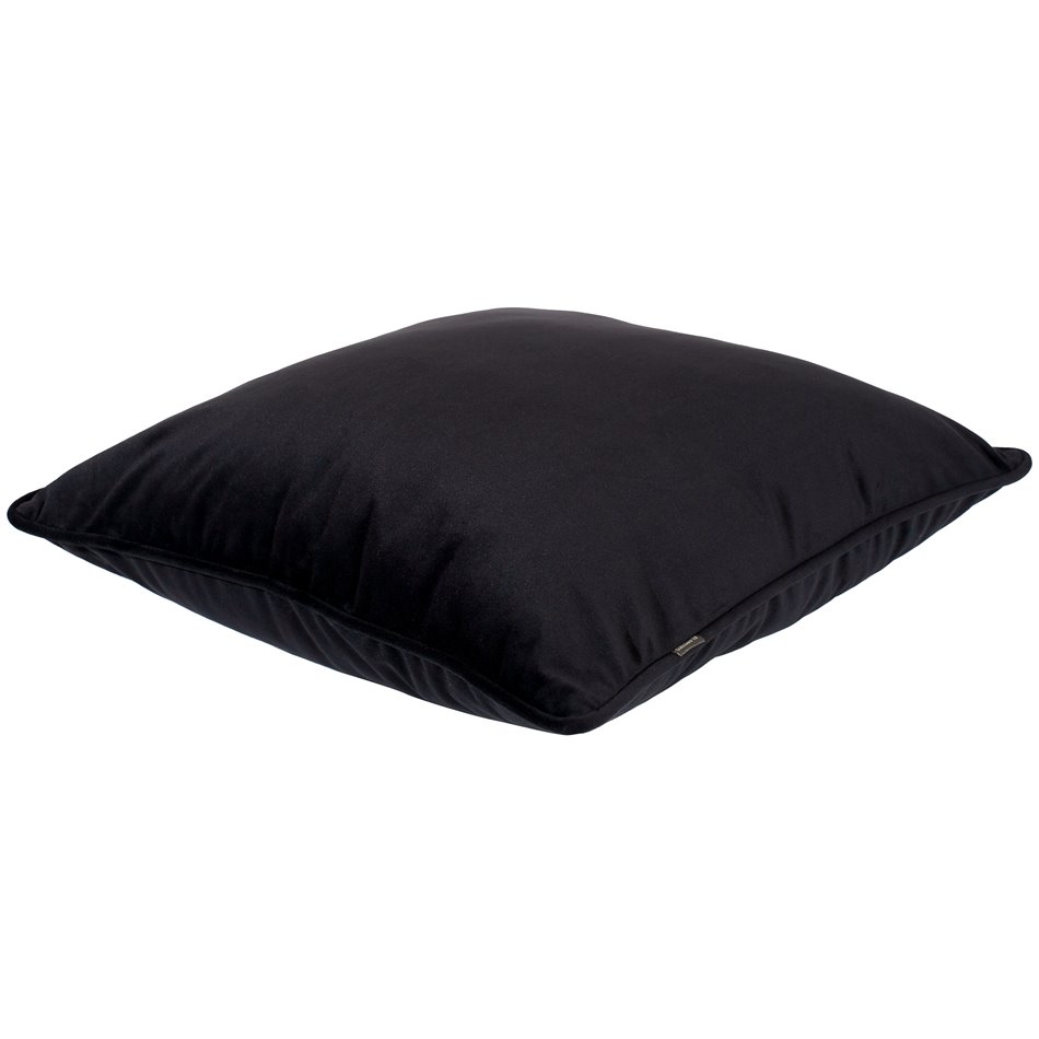 Decorative pillowcase Riviera, black, with trim, 45x45cm