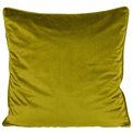Decorative pillowcase Riviera, leaf green with trim, 60x60cm
