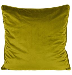Decorative pillowcase Riviera, leaf green with trim, 60x60cm