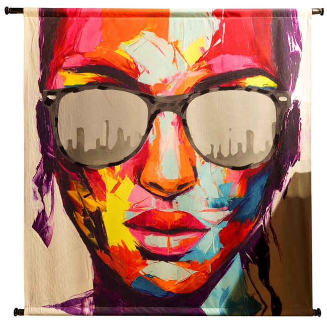 Wall hanging Sunglasses Multi, 105x2.5x105cm