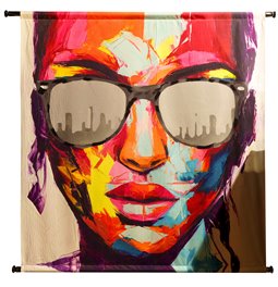 Wall hanging Sunglasses Multi, 105x2.5x105cm