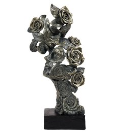 Deco object Pair with roses, 39.8x19.5x11cm
