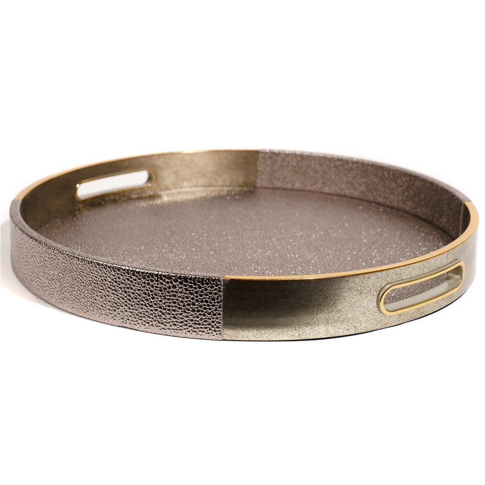 Decorative tray round Furci M, H4 D34.5cm