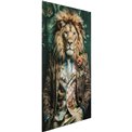 Picture Mister Lion, glass, 150x100cm