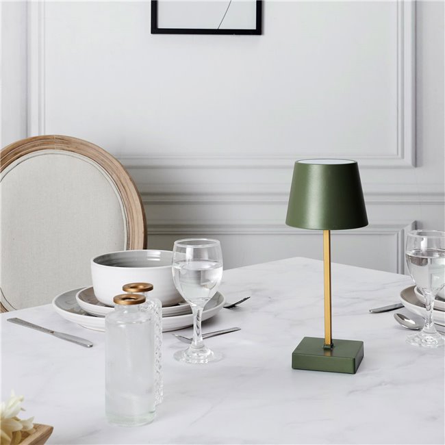 Laualamp Tactile touch, roheline, H26x10.5x10.5cm