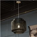 Pendant lamp Liby, black, D40cm, H40-150cm, E27, max 40W