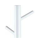 Coat hanger Abrem, white color, H176x51x45cm
