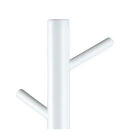 Coat hanger Abrem, white color, H176x51x45cm