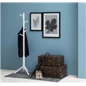Coat hanger Abrem, white color, H176x51x45cm