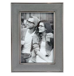 Pildiraam Parton, hõbe/hall samet, 10x15cm
