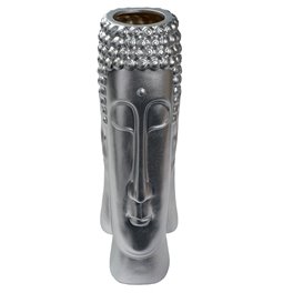 Vase Gaijo silver, 13.5x46cm