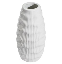 Vase Gavardo white I, (shiny glazed white), 13.5x35.6cm