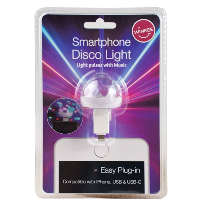 Smartphone Disco light, Iphone USB, D3x3cm