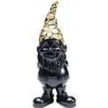 Dekoratiivfiguur Gnome Standing, mustad/kuldsed värv, H30x9.5x12cm