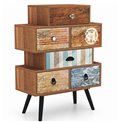 Chest of drawers Hezo, MDF/steel, H85x63x29cm
