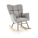 Rocking chair Hasco, grey, H94x70x97cm, seat H50cm