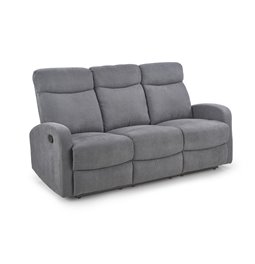 3-seater recliner Holso-3, dark grey, W95-158x100cm, H180cm, seat H49cm