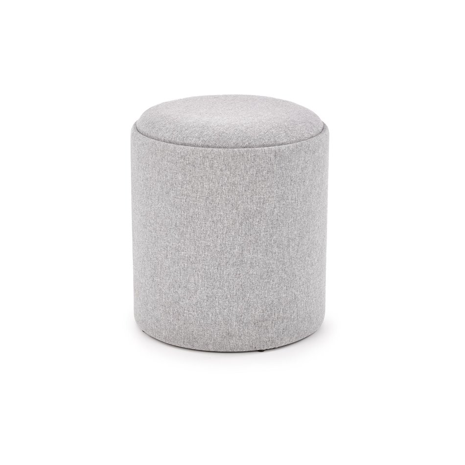 Storage ottoman-table Haviko, set of 2 pcs, light grey, MDF/polyester,  D38cm, H45cm / D35cm, H39cm