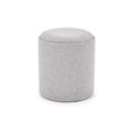 Storage ottoman-table Haviko, set of 2 pcs, light grey, MDF/polyester,  D38cm, H45cm / D35cm, H39cm