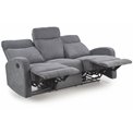 3-seater recliner Holso-3, dark grey, W95-158x100cm, H180cm, seat H49cm