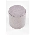 Storage ottoman-table Haviko, set of 2 pcs, light grey, MDF/polyester,  D38cm, H45cm / D35cm, H39cm