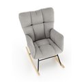 Rocking chair Hasco, grey, H94x70x97cm, seat H50cm