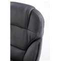 Office chair Hesmond, black  eco leather, H112-119x67x70cm