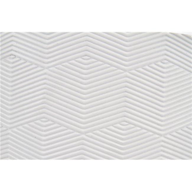 Side table Haura, white, MDF/steel,  D38cm, H45cm