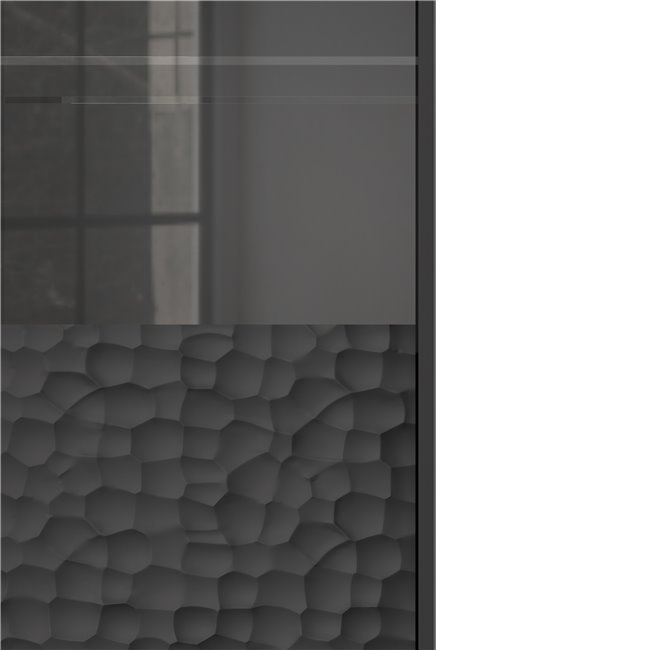 Vitriin Haulet, must/kuldne värvi, H185x55x41cm