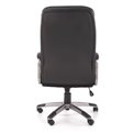 Office chair Heston, black eco leather, W114-124x66cm, H72cm, seat H49-59cm