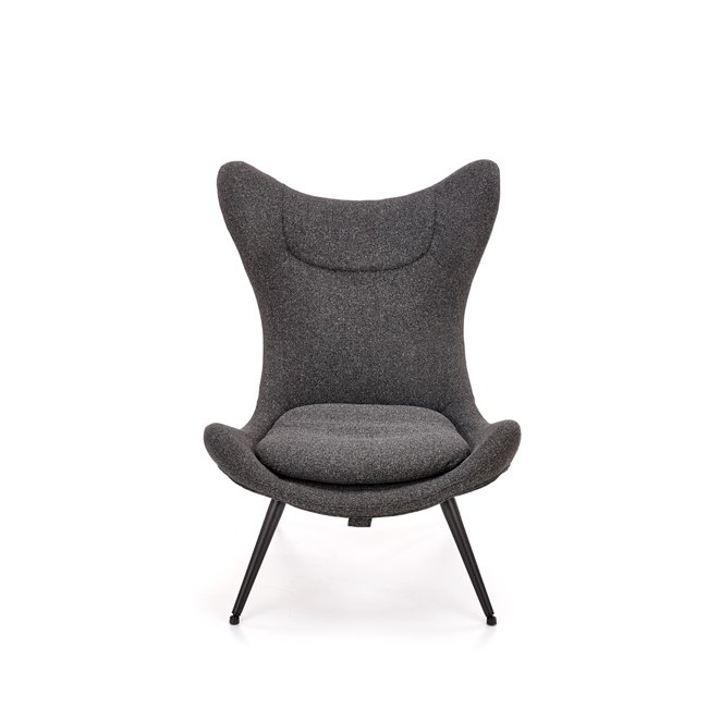 Armchair Hatlantis, anthracite/black, H106x77x80cm, seat H41cm