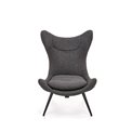 Armchair Hatlantis, anthracite/black, H106x77x80cm, seat H41cm